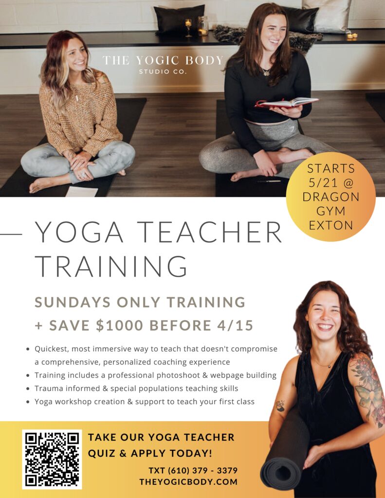 Yoga Teacher Training in Exton Pa